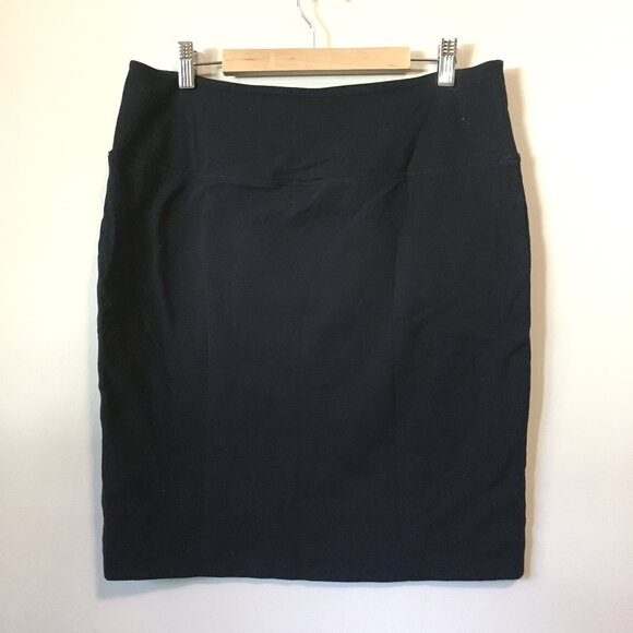 Kaffe Dark Dark Navy Blue Stretchy Pull-on Jersey Penny Skirt - XL - Picture 4 of 13